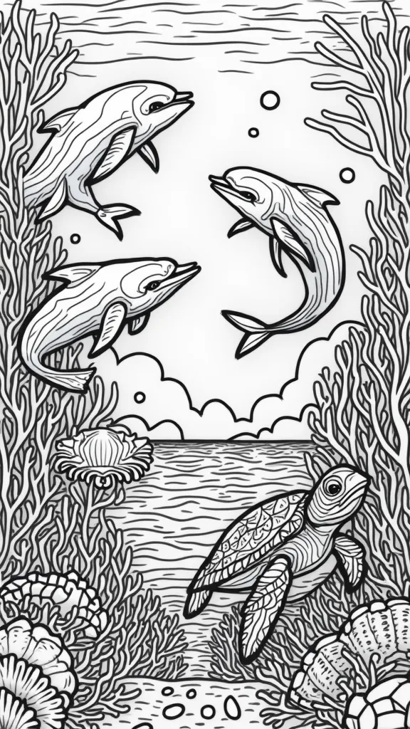 ocean printable coloring pages